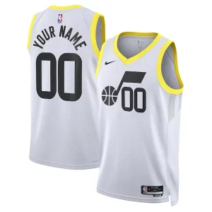 Superb Utah Jazz Nike Unisex Swingman Custom Jersey White   Association Edition for passionate basketball fans