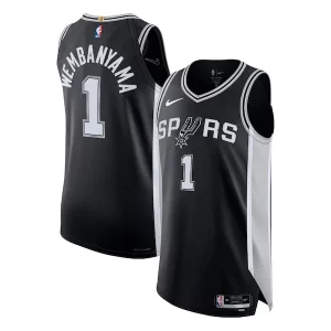 Premium Victor Wembanyama San Antonio Spurs Nike Authentic Jersey   Icon Edition   Black for ultimate sports enthusiasts