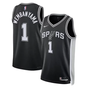 Stunning Victor Wembanyama San Antonio Spurs Nike Unisex 2023 NBA Draft First Round Pick Swingman Jersey   Icon Edition   Black a must - have for collectors