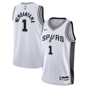 Gorgeous Victor Wembanyama San Antonio Spurs Nike Youth Swingman Jersey   Association Edition   White a must - have for collectors