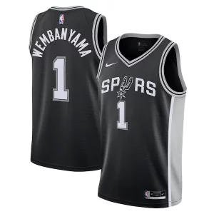 Charming Victor Wembanyama San Antonio Spurs Nike Youth Swingman Jersey   Icon Edition   Black for passionate basketball fans