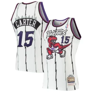 Magnificent Vince Carter Toronto Raptors 1998/99 Hardwood Classics Authentic Jersey   White to elevate your game - day look