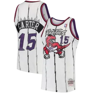 Charming Vince Carter Toronto Raptors 1998/99 Hardwood Classics Swingman Jersey   White/Purple to elevate your game - day look
