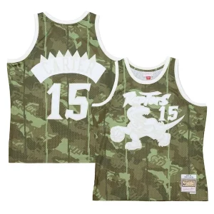 Gorgeous Vince Carter Toronto Raptors Hardwood Classics 1998/99 Ghost Green Swingman Jersey   Camo to stand out at the arena