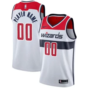 Exquisite Washington Wizards Nike 2020/21 Swingman Custom Jersey   Association Edition   White perfect for showing team spirit