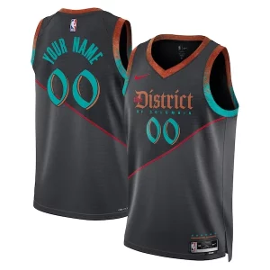 Stunning Washington Wizards Nike Unisex 2023/24 Custom Swingman Jersey   Black   City Edition for passionate basketball fans
