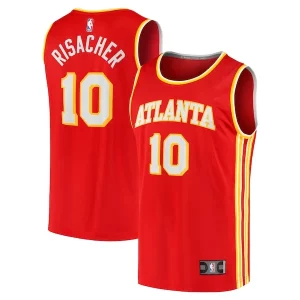 Premium Zaccharie Risacher Atlanta Hawks Youth 2024 NBA Draft Fast Break Player Jersey   Icon Edition   Red a must - have for collectors