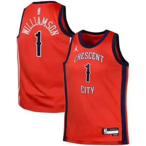 Gorgeous Zion Williamson New Orleans Pelicans Jordan Brand Swingman Jersey Statement   Red for passionate basketball fans