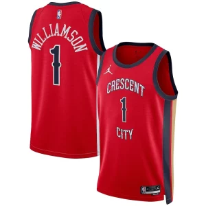 Gorgeous Zion Williamson New Orleans Pelicans Jordan Brand Unisex Swingman Jersey   Statement Edition   Red a must - have for collectors