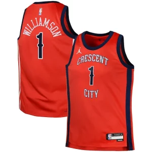 Magnificent Zion Williamson New Orleans Pelicans Jordan Brand Swingman Jersey Statement   Red for passionate basketball fans