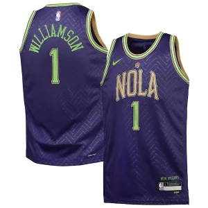 Fantastic Zion Williamson New Orleans Pelicans Nike Youth 2024/25 Swingman Player Jersey   City Edition   Purple to stand out at the arena