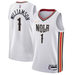 Magnificent Zion Williamson New Orleans Pelicans Nike Youth Swingman Jersey   City Edition   White for passionate basketball fans