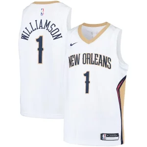 Gorgeous Zion Williamson New Orleans Pelicans Nike Youth Swingman Player Jersey   Association Edition   White/Navy a must - have for collectors