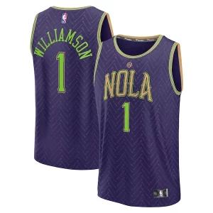 Fantastic Zion Williamson New Orleans Pelicans 2024/25 Fast Break Player Jersey   City Edition   Purple for passionate basketball fans